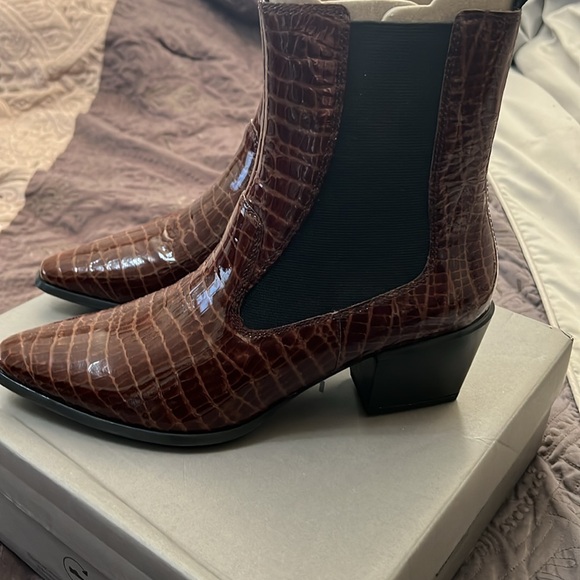 Vagabond Betsy leather mid heel- brown croc EU39 - Picture 2 of 7